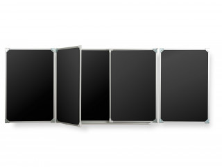 Пятиэлементная магнитная полимерная школьная доска 3400х1000 чёрная