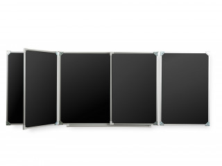 Пятиэлементная магнитная полимерная школьная доска 3400х1000 чёрная