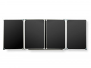 Пятиэлементная магнитная полимерная школьная доска 3400х1000 чёрная