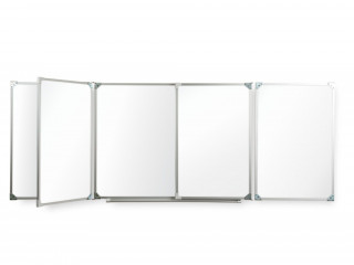 Пятиэлементная магнитная полимерная школьная доска 3000х1200 (маркерная)