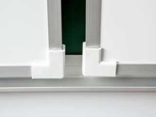 Пятиэлементная магнитная полимерная школьная доска 3400х1000 комбинированная(мел\маркер)