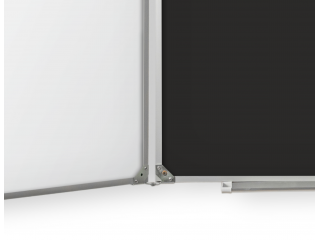 Пятиэлементная магнитная полимерная школьная доска 3400х1000 комбинированная(черный/маркер)