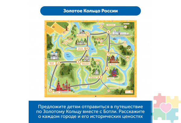 Комплект тематических полей "Чудеса России" для робота Ботли