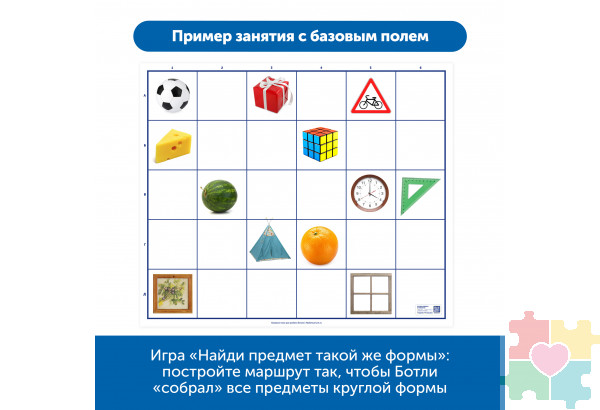 Комплект тематических полей "Городские истории с роботом Ботли" (5 элементов)