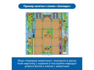 Комплект тематических полей "Городские истории с роботом Ботли" (5 элементов)