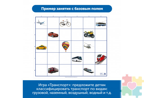 Комплект тематических полей "Городские истории с роботом Ботли" (5 элементов)