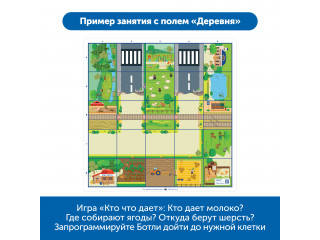 Комплект тематических полей "Городские истории с роботом Ботли" (5 элементов)