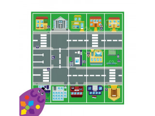 Комплект тематических полей "Строим маршруты с РобоМышью" (5 элементов)