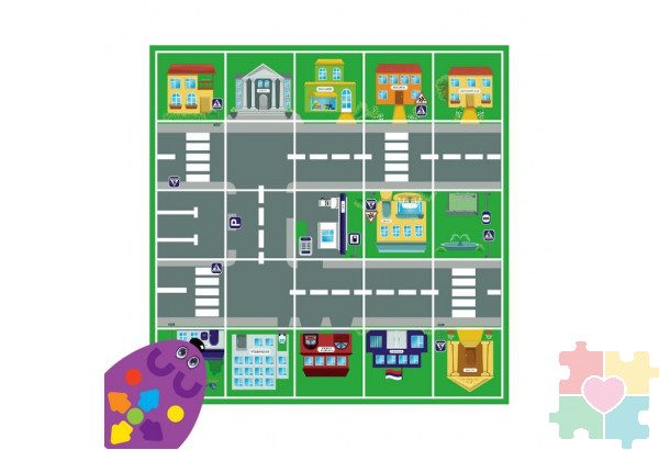 Комплект тематических полей "Строим маршруты с РобоМышью" (5 элементов)