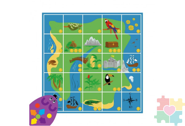 Комплект тематических полей "Строим маршруты с РобоМышью" (5 элементов)