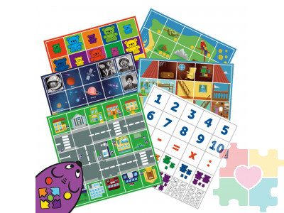 Комплект тематических полей "Строим маршруты с РобоМышью" (5 элементов)