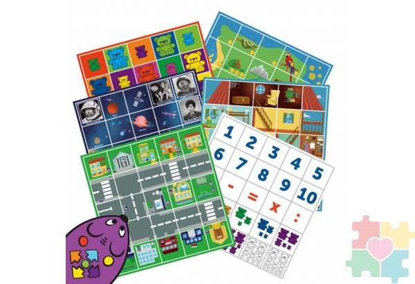 Комплект тематических полей "Строим маршруты с РобоМышью" (5 элементов)