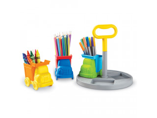 Подставка для канцелярских принадлежностей "Умный органайзер. Грузовики" (4 элемента)