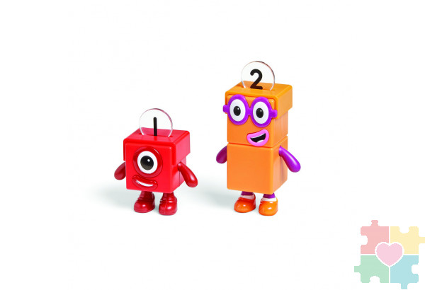 Игровые фигурки Numberblocks. Единичка и двойка на велосипеде