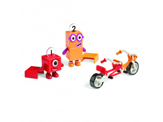 Игровые фигурки Numberblocks. Единичка и двойка на велосипеде