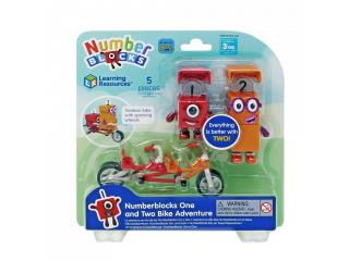 Игровые фигурки Numberblocks. Единичка и двойка на велосипеде