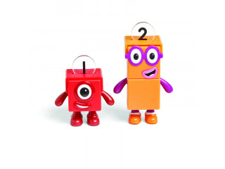 Игровые фигурки Numberblocks. Единичка и двойка на велосипеде