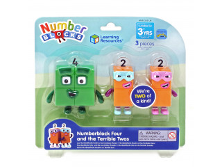 Игровые фигурки Numberblocks. Четверка и вредные двойки