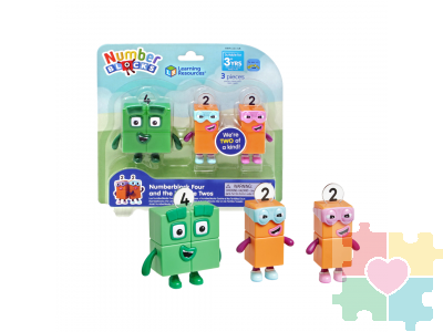 Игровые фигурки Numberblocks. Четверка и вредные двойки