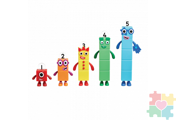 Игровые фигурки Numberblocks от 1 до 5