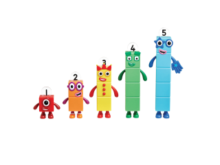Игровые фигурки Numberblocks от 1 до 5