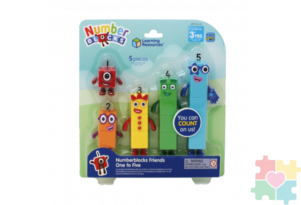 Игровые фигурки Numberblocks от 1 до 5