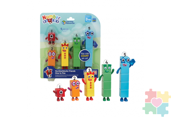 Игровые фигурки Numberblocks от 1 до 5