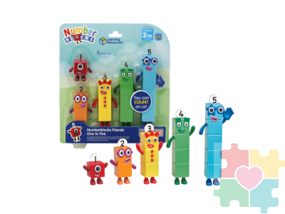 Игровые фигурки Numberblocks от 1 до 5