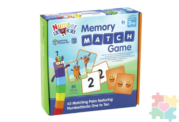 Настольная игра "Математическое мемори Numberblocks"