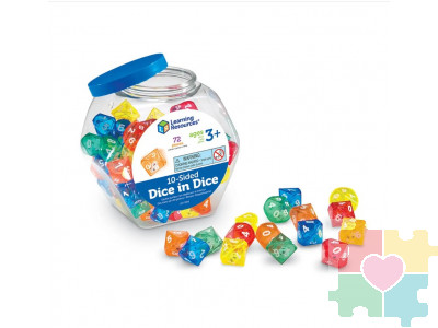 Большие многогранные цветные кубики (5 элементов)