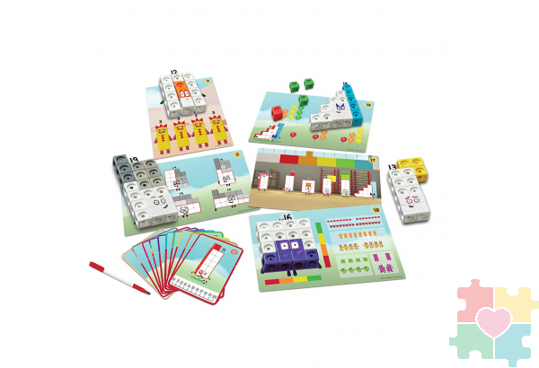 Соединяющиеся кубики Numberblocks, с карточками. От 11 до 20