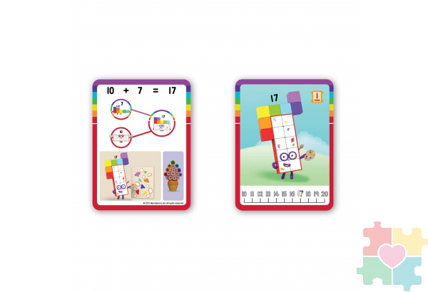 Соединяющиеся кубики Numberblocks, с карточками. От 11 до 20