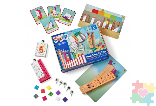 Соединяющиеся кубики Numberblocks, с карточками. От 11 до 20
