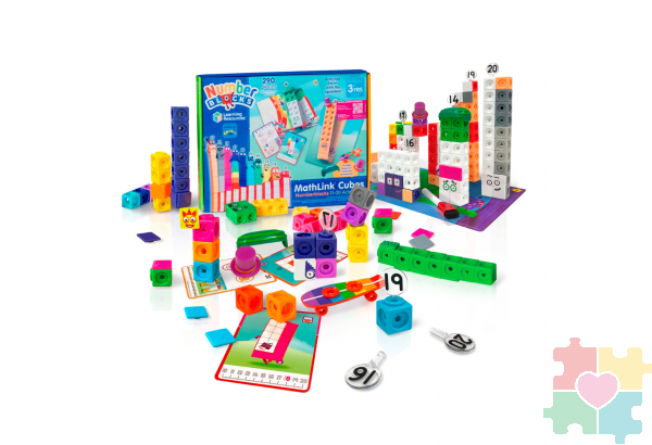 Соединяющиеся кубики Numberblocks, с карточками. От 11 до 20