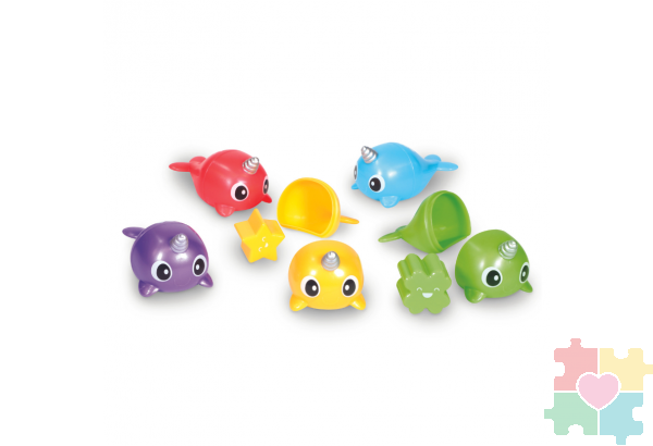 Развивающая игрушка "Нарвалы учат формы" (серия Snap-N-Learn, 15 элементов)