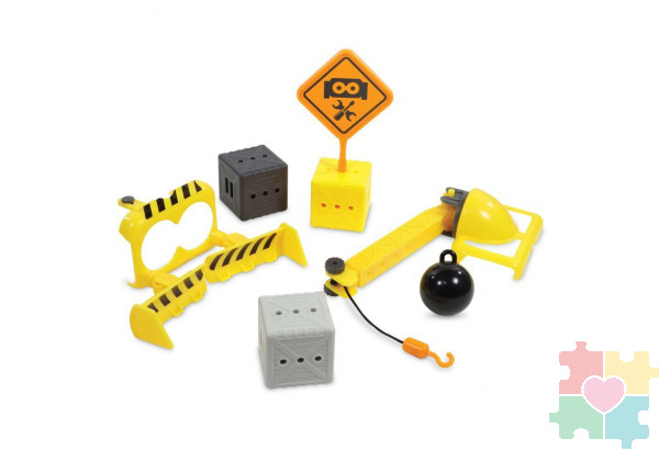 Развивающая игрушка "Аксессуары для робота Ботли. Строитель"  (10 элементов с карточками)