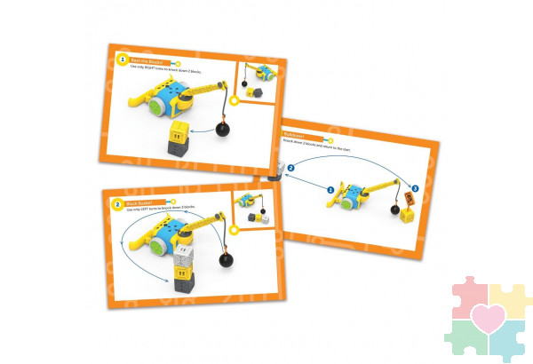 Развивающая игрушка "Аксессуары для робота Ботли. Строитель"  (10 элементов с карточками)