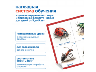 Модуль "Птицы, рыбы, насекомые России"