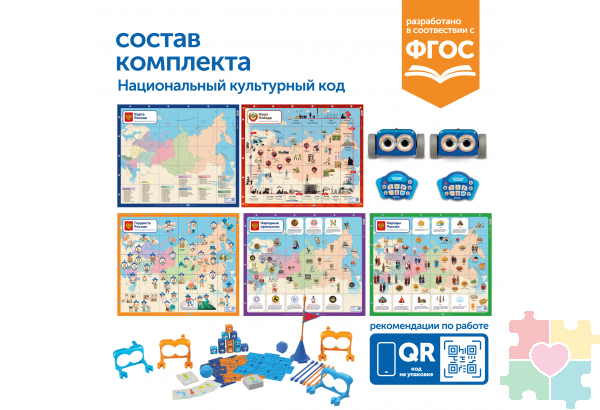 Комплект для группы "Национальный культурный код" (с роботом Ботли)