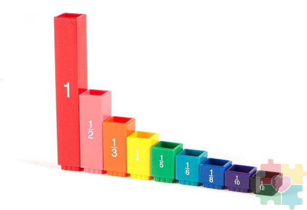 Развивающая игрушка "Моя первая лаборатория. Простые дроби" (51 элемент)