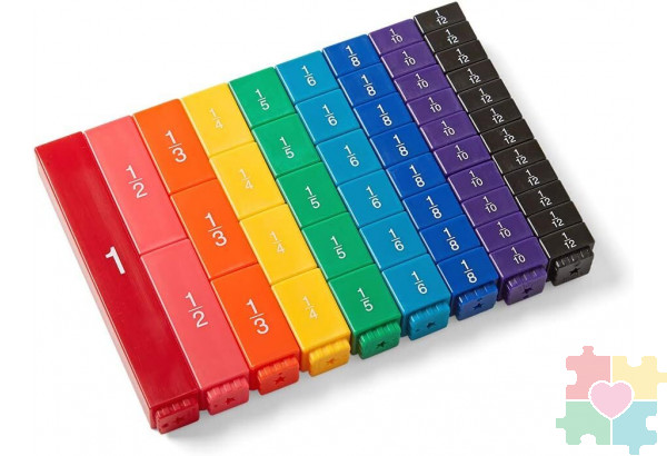 Развивающая игрушка "Моя первая лаборатория. Простые дроби" (51 элемент)