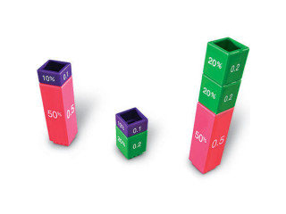 Развивающая игрушка "Моя первая лаборатория. Простые дроби" (51 элемент)