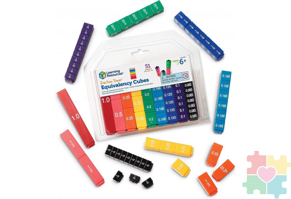 Развивающая игрушка "Моя первая лаборатория. Простые дроби" (51 элемент)