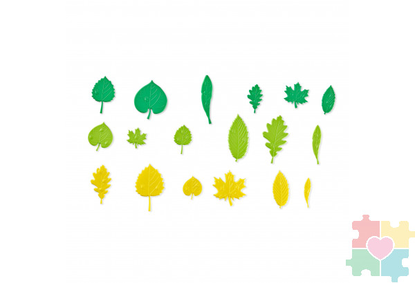 Развивающая игрушка "Тактильные листья. Времена года" (47 элементов)