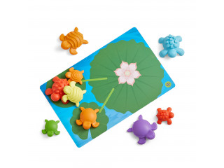 Развивающая игрушка "Тактильные черепашки с карточками" (46 элементов)