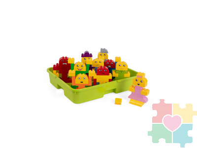 Конструктор МУЛЬТИ Эмоции / 120 деталей в системе хранения Игротека