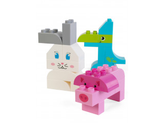 Конструктор МУЛЬТИ Мои первые животные / 96 деталей в системе хранения Игротека