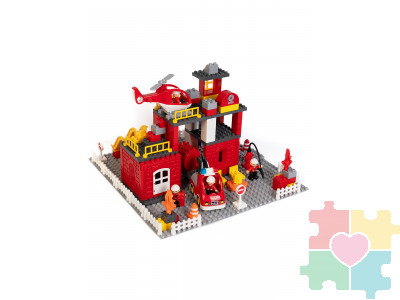 Конструктор МУЛЬТИ Пожарная часть МЧС России / 121 деталь в системе хранения Игротека