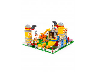 Конструктор МУЛЬТИ Стройплощадка / 200 деталей в системе хранения Игротека