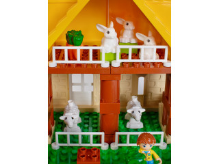 Конструктор МУЛЬТИ Фермерское хозяйство / 204 детали в системе хранения Игротека